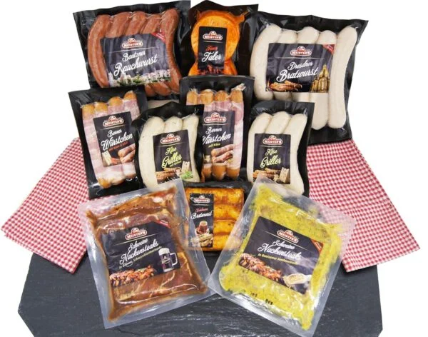 Barbecue Party Grill Pack – 9-Piece Sausage & Meat Variety Set | Marinated Steaks, Cheese Griller & Smoked Sausage